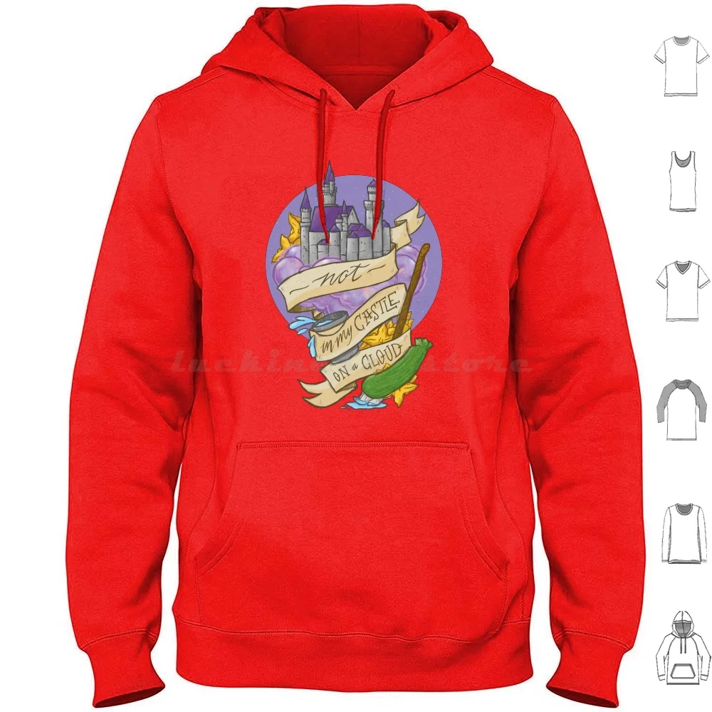 Non Nel Mio Castello Su Una Nuvola Felpa Con Cappuccio Cotone Manica Lunga Cosette Les Miserables Les Mis Rable Les Mis Les Amis De Abc Marius