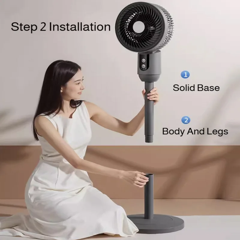 المنزلية منخفضة الضوضاء مروحة ذكية ثلاث سرعات تعدي...