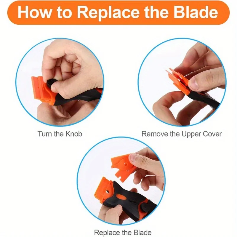 Cleaning Scraper Window Glass Ceramic Two Kinds Blade Plastic Handle