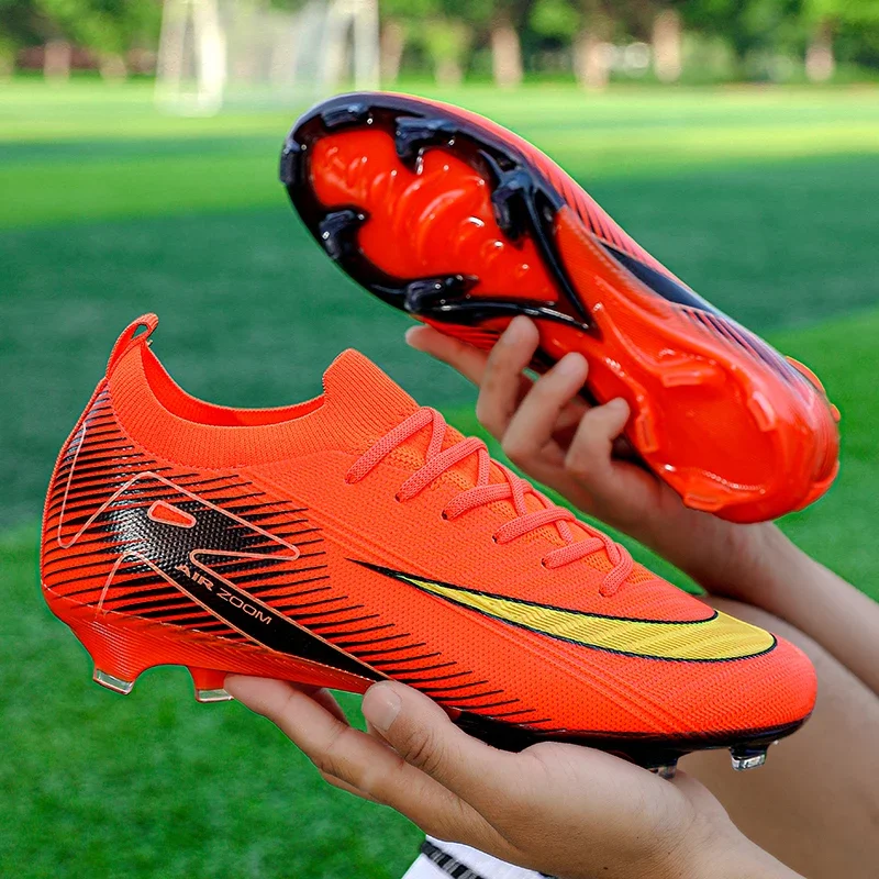Professional Men Training Football Boots Unisex Soccer Shoes Grass Cleats Outdoor Breathable Sport Non-slip football shoes