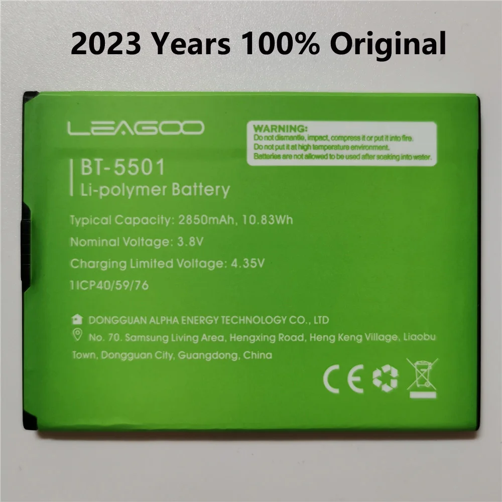 

100% оригинальный новый телефон, аккумулятор 2850 мАч для LEAGOO M 9 M9 BT5501, детали для смартфонов, аккумулятор, аккумуляторы