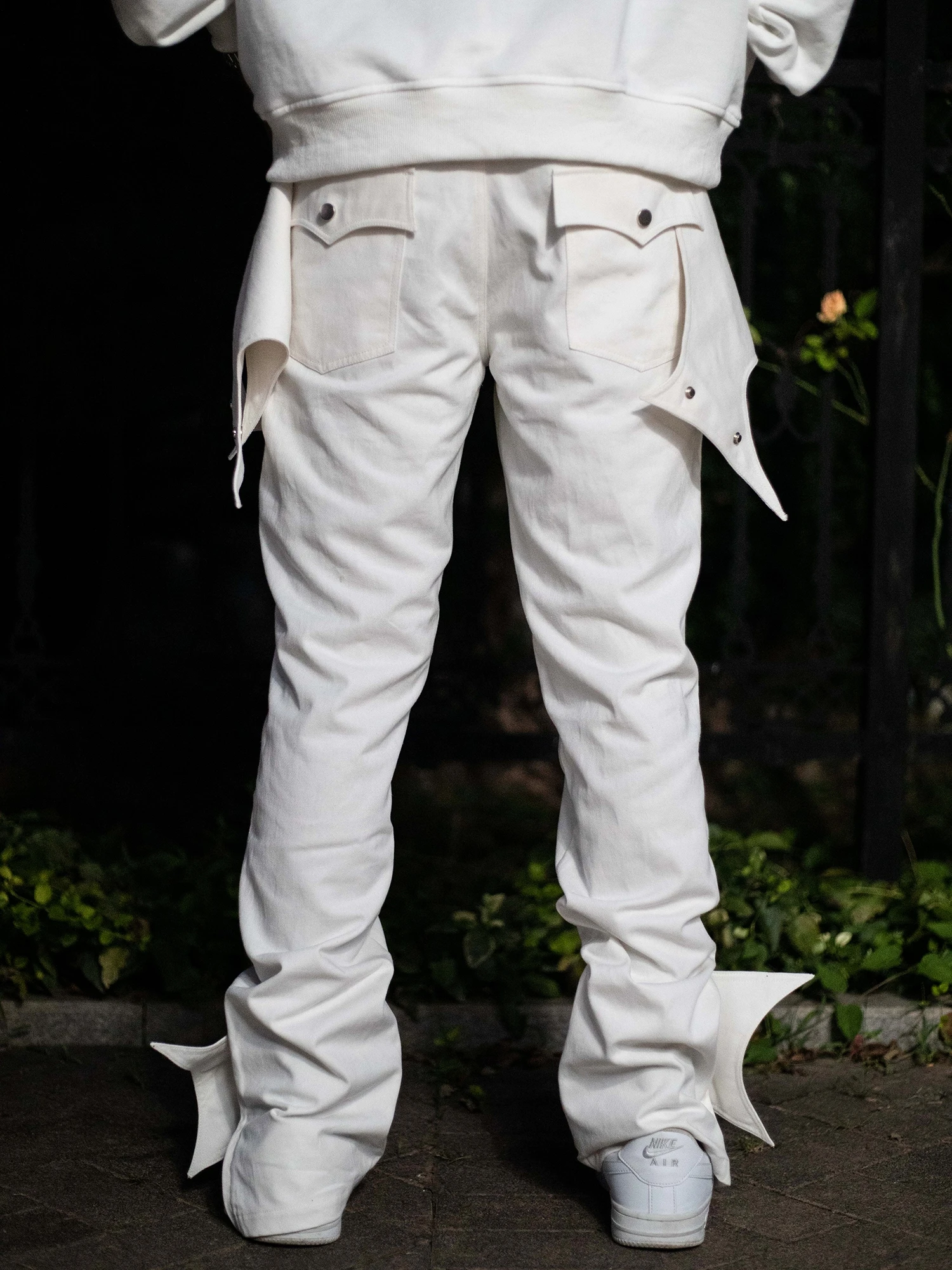 New Men Women Clothing Yamamoto Style Bat Pants Hip Hop Punk Leg Functional Trousers Plus Size Costume 27-46