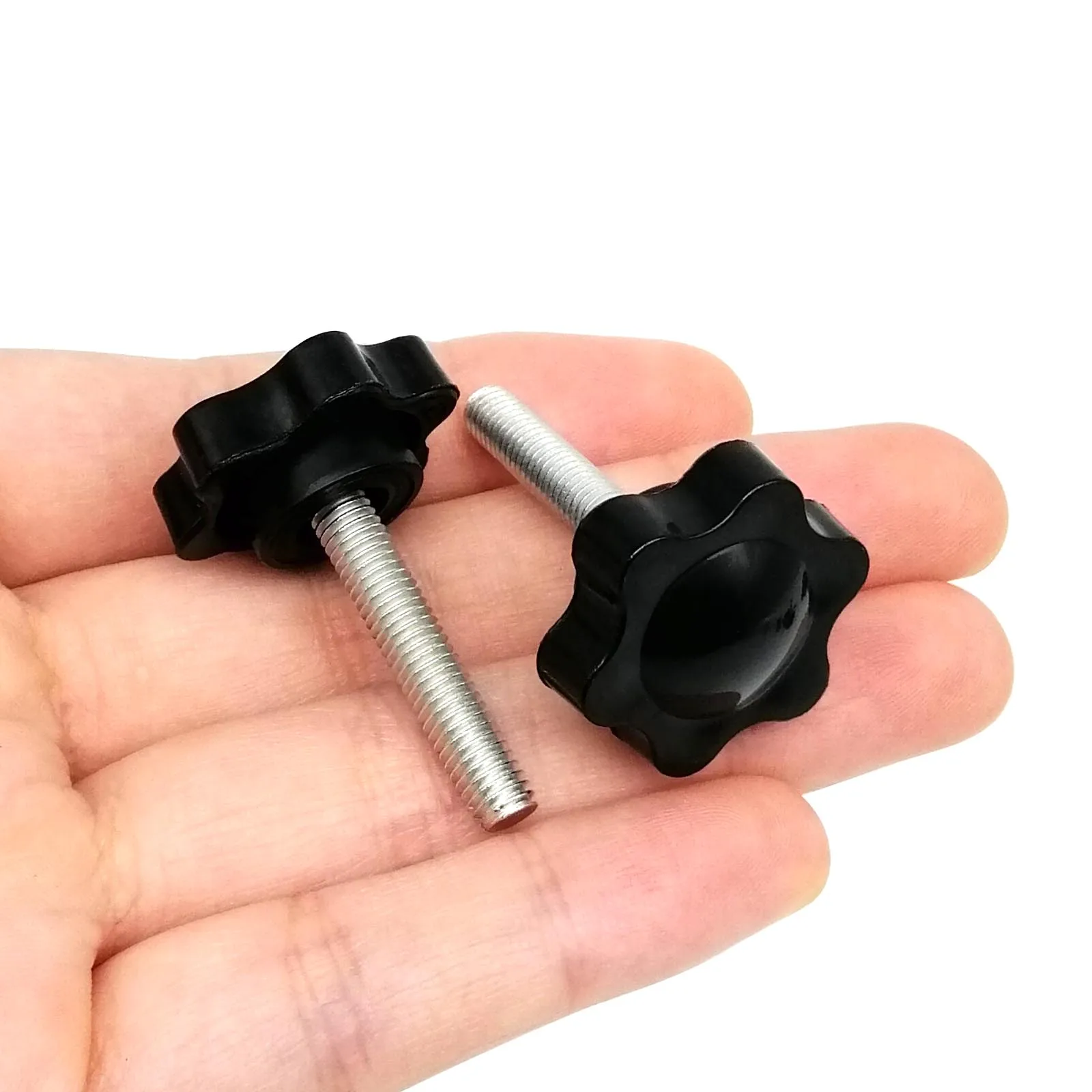 Star Shape Plastic Thumb Screw with Adjustable Hand Tightening (Length: 8mm-100mm)