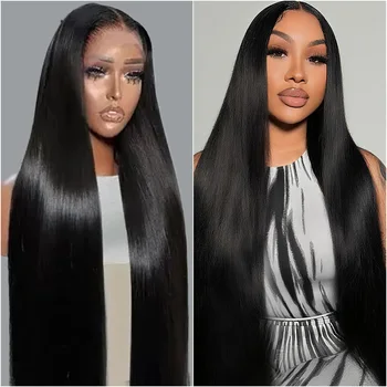 36 40 Inch Straight 13x6 HD Lace Front Wigs 5x5 Glueless Lace Human Hair 360 Full Lace Wigs For Black Women 200% Density 1