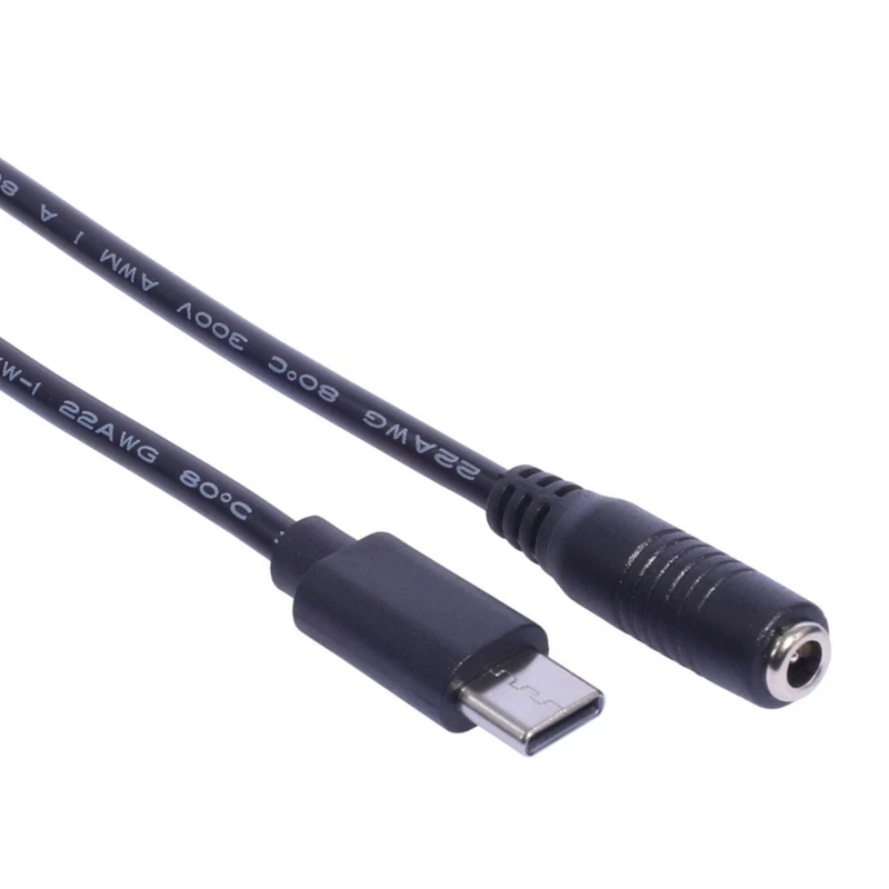 USB DC Converter DC 3.5x1.35mm Female to USB Type C Male Connector Jack Power Adapter Type C USB Connector for Charging Device