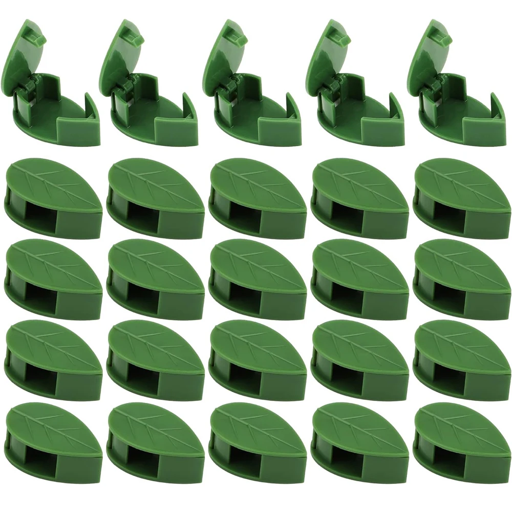 Plant Training Clips 10-50Pcs Plant Climbing Wall Fixture Clips Acrylic Sticker Self-Adhesive Hook Plant Vine Traction Holder Indoor Outdoor Decor