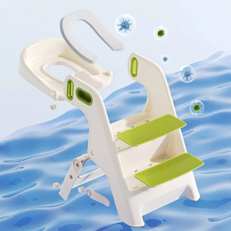 Toilet Ladder Children Toilet Seat, Folding Learning Tower Stepped Baby Potty Seat, Child Foot Stool Potty Training Seat