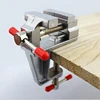 Mini Bench Vise Muliti-Funcational 3.5&quot Aluminum Miniature Small Jewelers Hobby Clamp On Table Flat Pliers Tool Vice