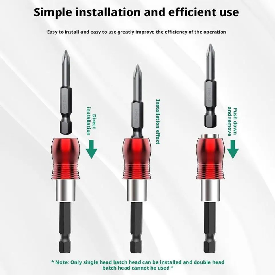Magnetic Hex Screwdriver Bit Holder – 10-Piece Extension Set For Drills & Drivers - View #6