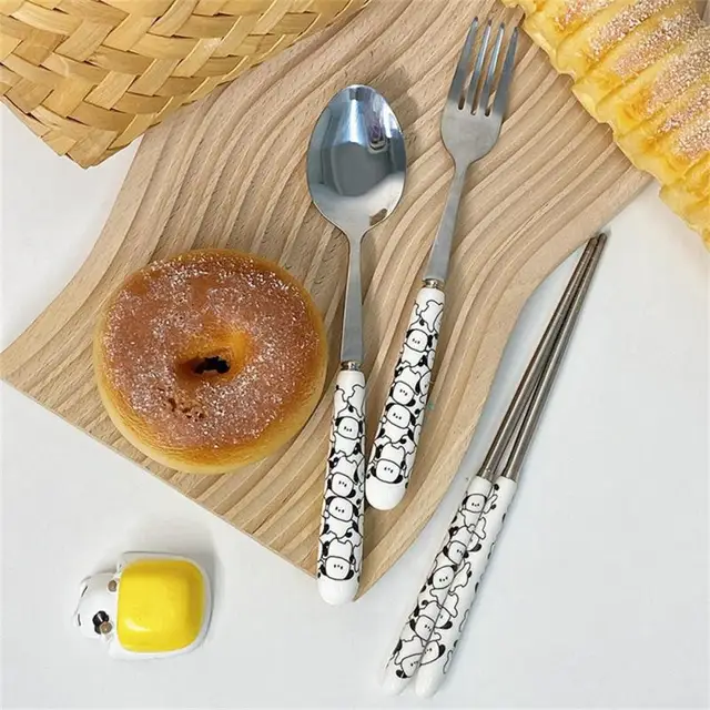A Fun Way To Enjoy Dessert Functional Stainless Steel Cutlery Easy To Clean Unique Creative