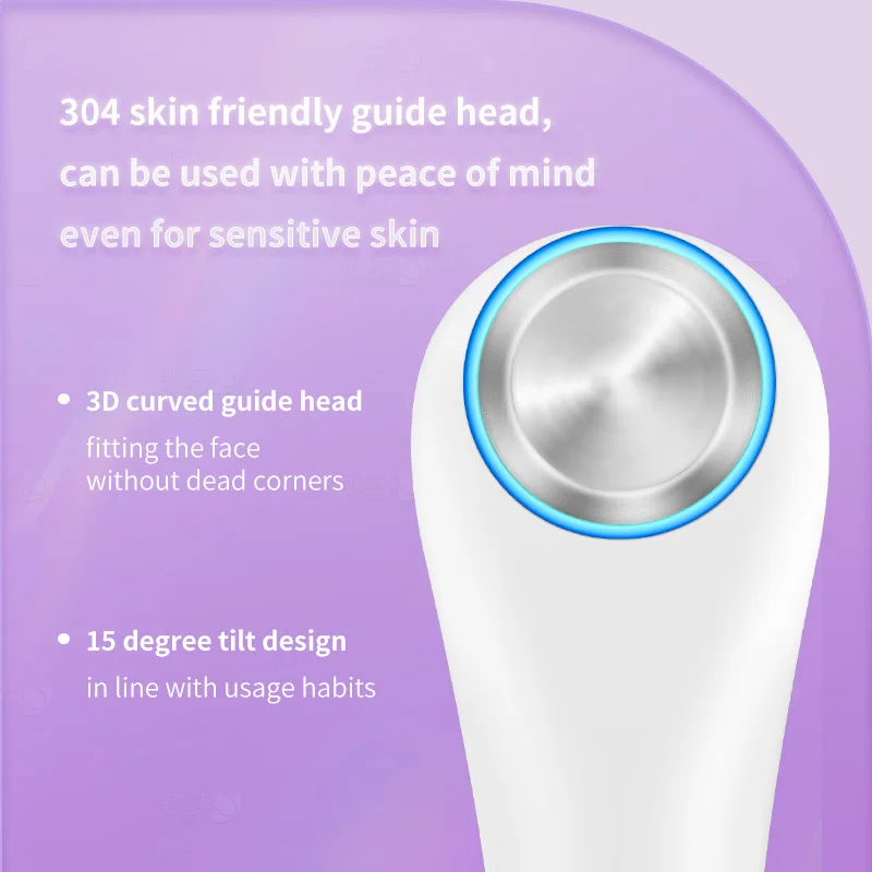 3-10Mhz Ultrasonic Facial Radio Frequency Vibration Machine Skin Tightening Lifting Wrinkle Removal Massager Beauty Face Care