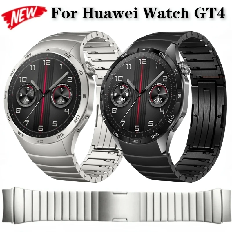 Metal Band for Huawei Watch GT4 46mm No Gap Official Stainless Steel Quick Release Bracelet for Huawei Watch GT4 Band Wristband