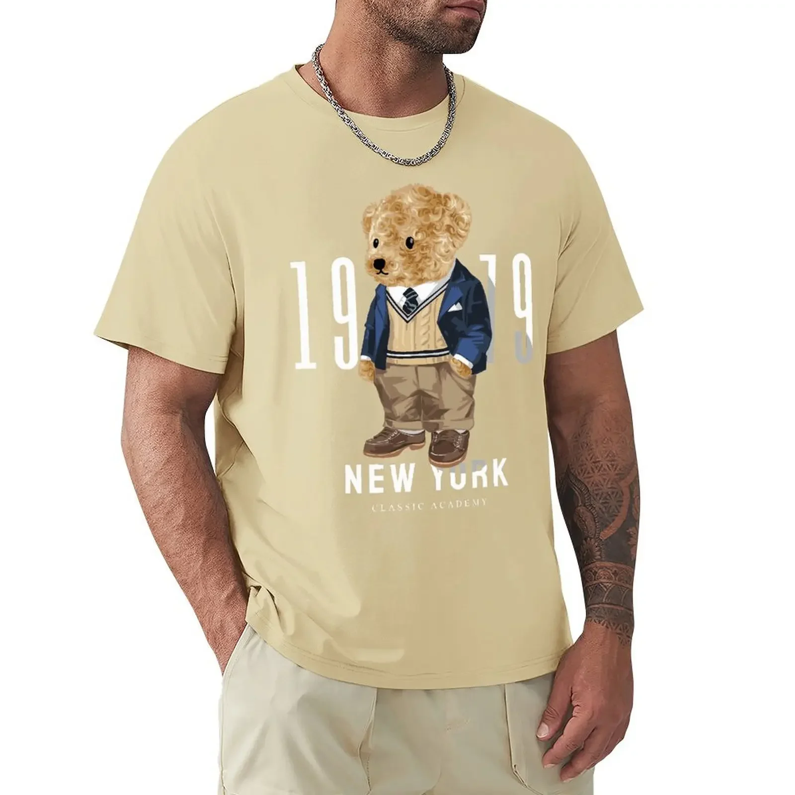 New York 1979 Cute Teddy Bear T Shirt Harajuku Short Sleeve
