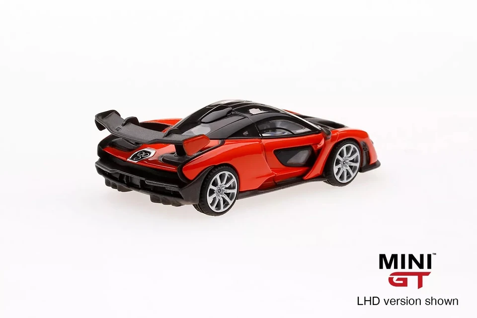 MINI GT 1:64 McLaren Senna #18 Orange alloy die-cast