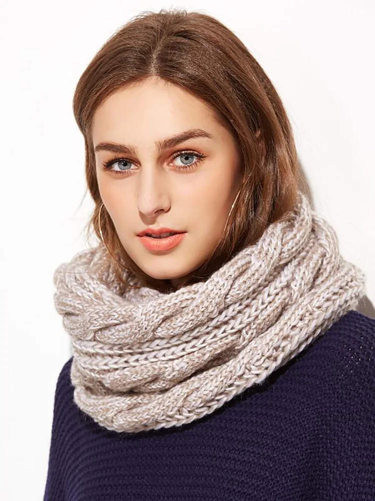 【OJOS】21SS★ Cable Knit One Piece (Scarf Set) Freemans sales Men latest s Cable
