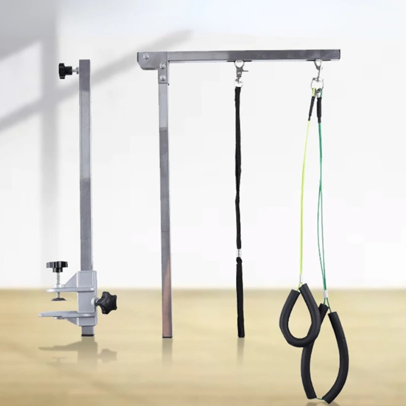 Foldable Pet Grooming Arm Clamp Adjustable Height Dog Grooming Tool Haunch Holder Loop Noose 5cm Table pet grooming table