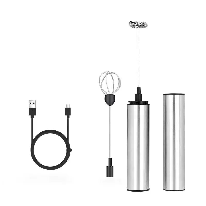 Portable Electric Milk Frother Mini USB Rechargeable Foam Maker Handheld Foamer High Speed Drink Mixer Coffee Blender Egg Beater - Image 6