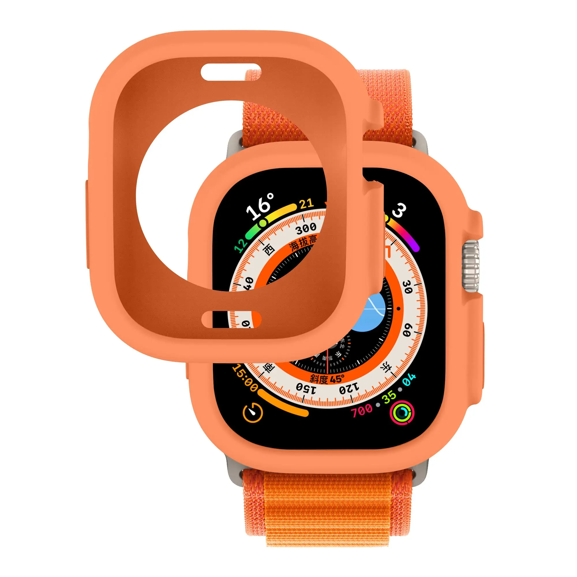 Schutzhülle für Apple Watch Ultra 3 2 49 mm, rundum stoßfest, TPU, schützender Silikon-Stoßfänger, kratzfest, iwatch ultra 49 – Detail 6