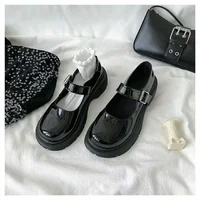 2024 New Summer Women's Shoes Japanese Style JK Cute Student Mary Round Head Flat Shoes With Dress Polyester Sole Rubber Upper