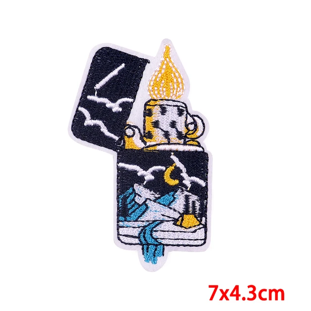Hiking Camping Patches For Clothing Stickers DIY Hook Loop Badges