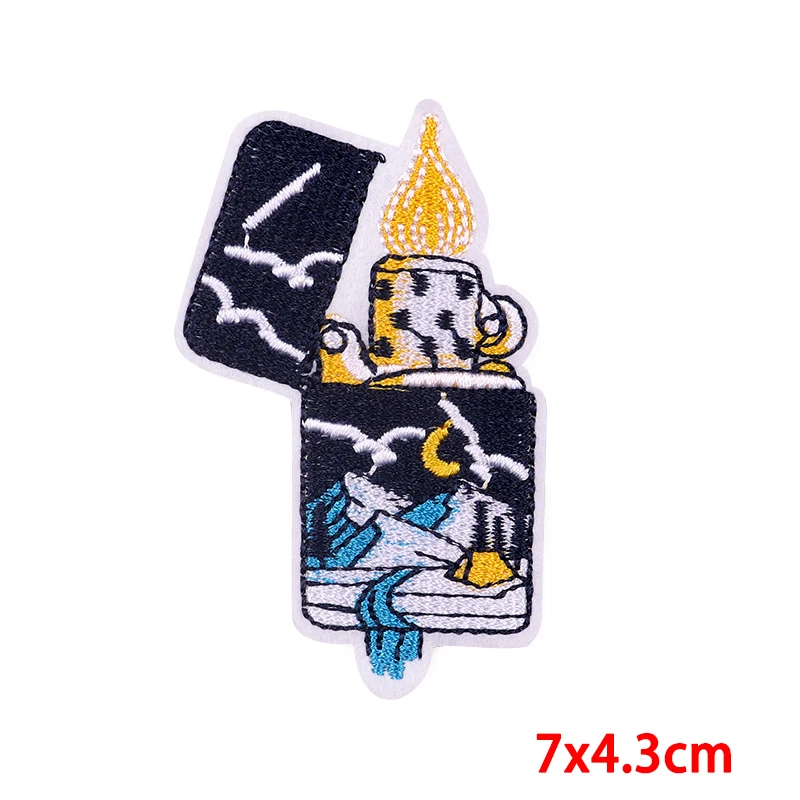 Hiking Camping Patches For Clothing Stickers Diy Hook Loop Badges Mountain  Embroidery Patch Iron On Patches On Clothes Stripes - Patches - AliExpress