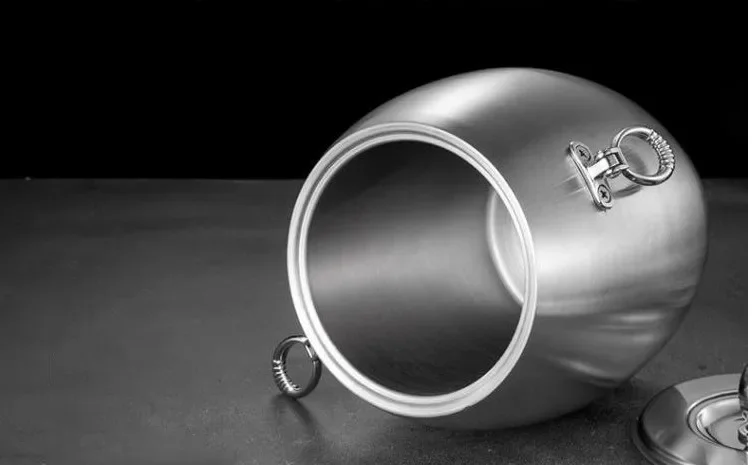 304 1L 2L oval Ice Bucket Wine Coolers Stainless Steel Double Wall Champagne beer whisky Bucket Keg Bar Accessories home bars ice bucket