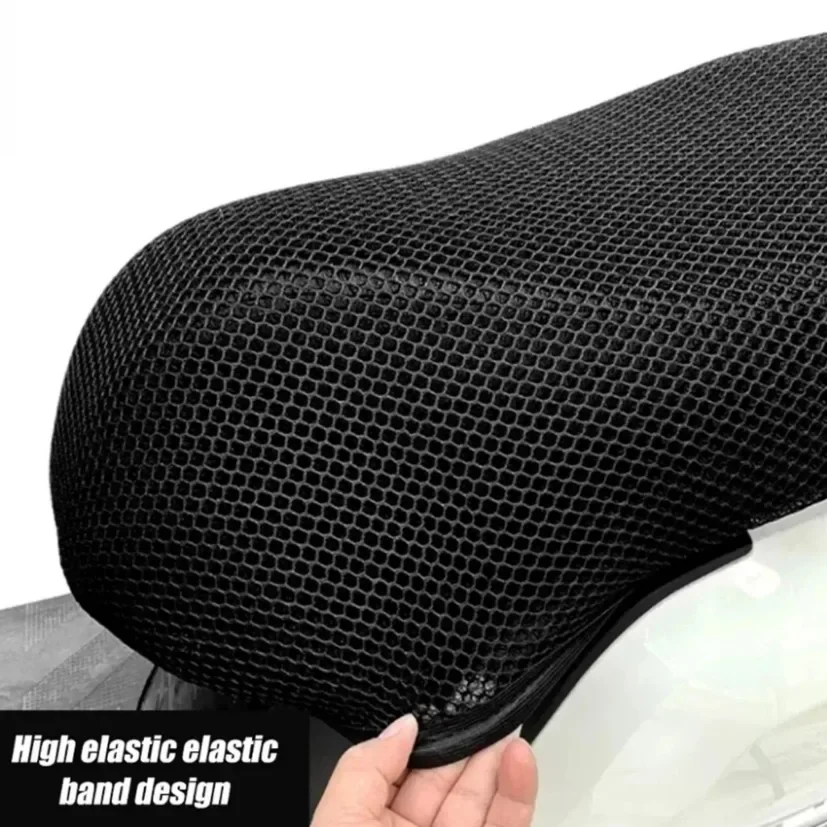 Summer 3D Mesh Motorcycle Seat Cover Breathable Scooter Seat Covers Cushion Anti-Slip cover Grid Protection pad