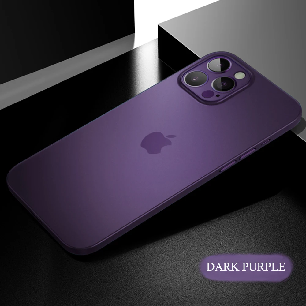 Luxury Ultra Thin Matte Translucent Phone Cover - Soft Back Case