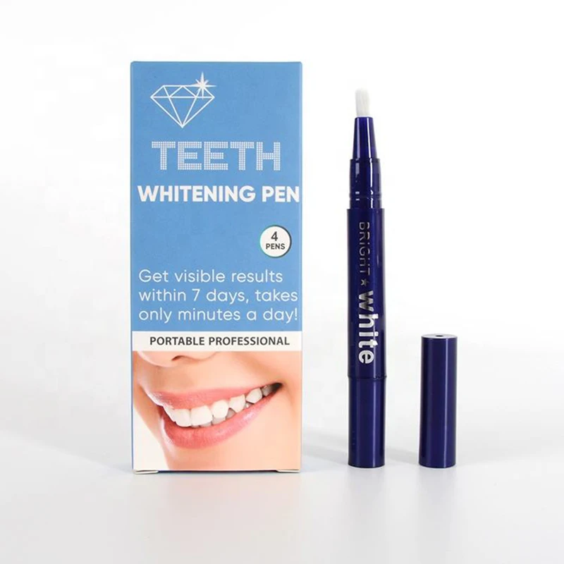 Dentistry Teeth Whitening Pen Tooth Gel Whitener Dental Cleaning Serum Remove Plaque Stains Fresh Teeth White Instrument 4 Pcs