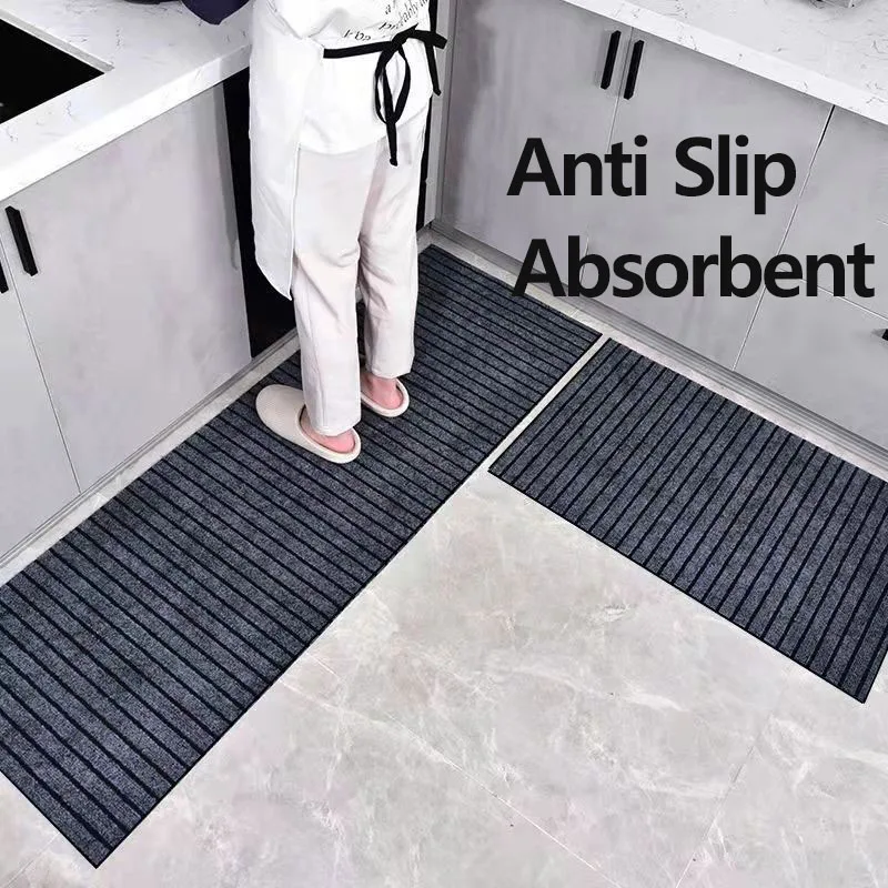 Bathroom Bath Mat Absorbent Kitchen Rugs Foot Mat Anti Slip Oil proof