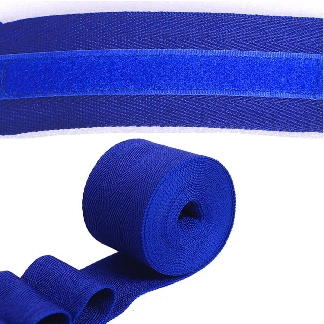 2pcs Boxing Handwraps Cotton 5m Quick Drying Semi Elastic Hook Loop Design Sports Hand Wraps for Kickboxing Muay Thai 5