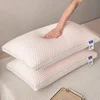 2025 new summer feather silk pillow cool Doudou ice silk pillow breathable mesh edge three-dimensional pillow core 6