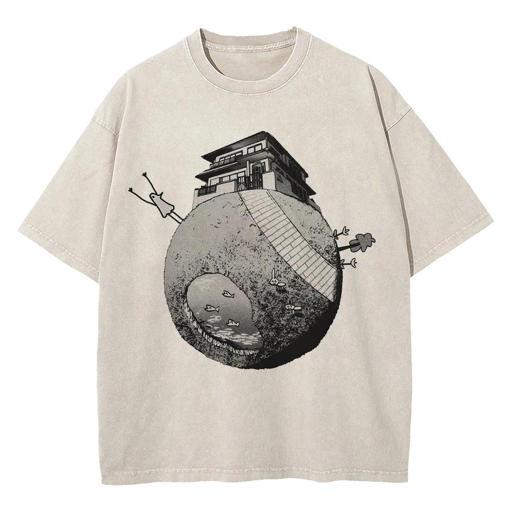 T-shirt Goodnight Punpun – Design Oyasumi Punpun Avec Motif Oiseau, Style Harajuku, Coton Confortable - 7