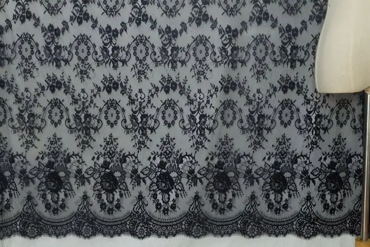 Width 150CM High-quality Handmade DIY Clothing Accessories Curtain Decoration Eyelash Lace Fabric