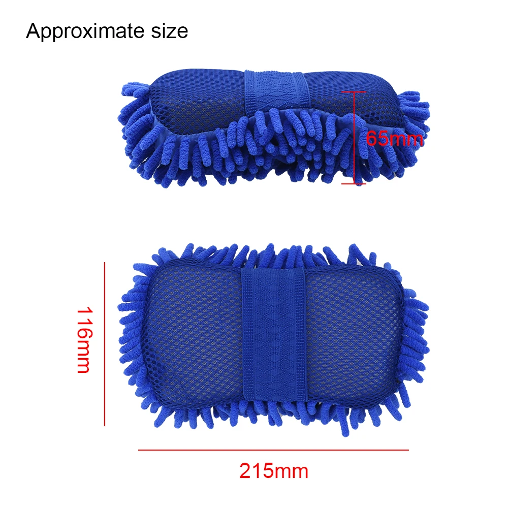 Car Cleaning Motor Motorcycle Brush Washer Car Window Body Washing Gloves Soft Microfiber chenille Paint Care Auto Maintenance