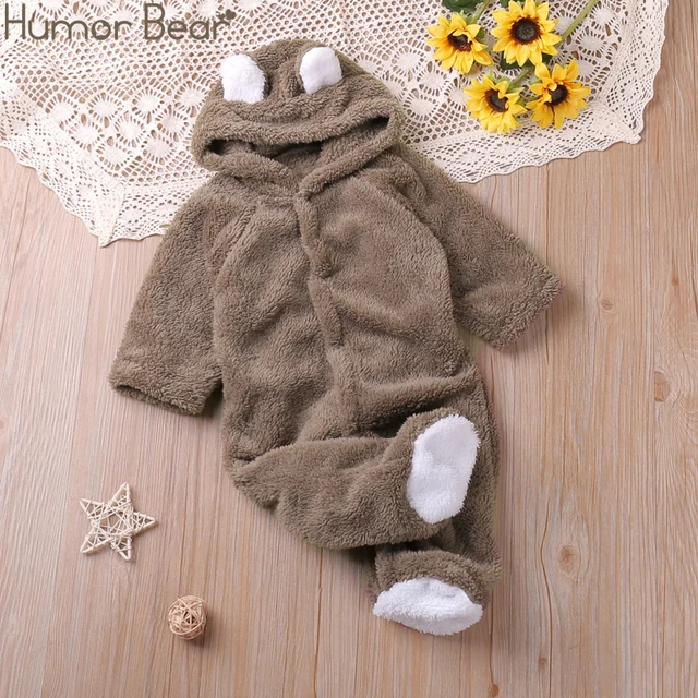 Humor Bear-peleles de manga larga para bebés, monos de estilo de dibujos animados para niños pequeños, ropa de bebé, Otoño e Invierno