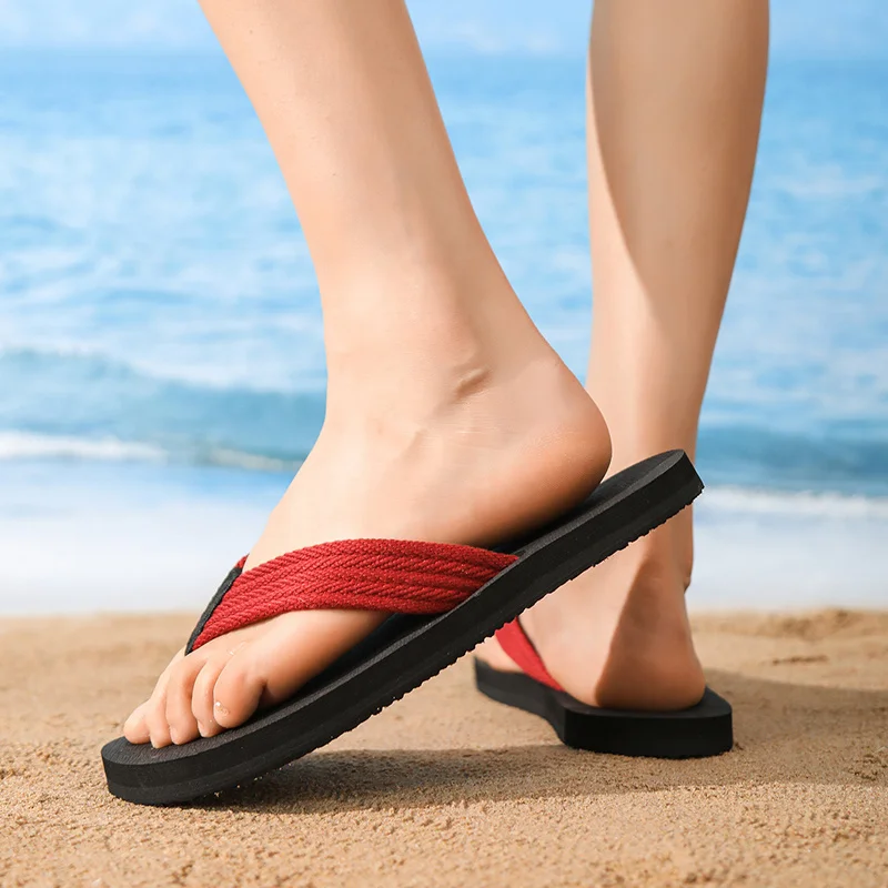 Men's Flip Flops Outdoor Shower Bath Shoes Man Summer Casual Thong Sandals Lightweight Beach Pool Slippers_voghion.com