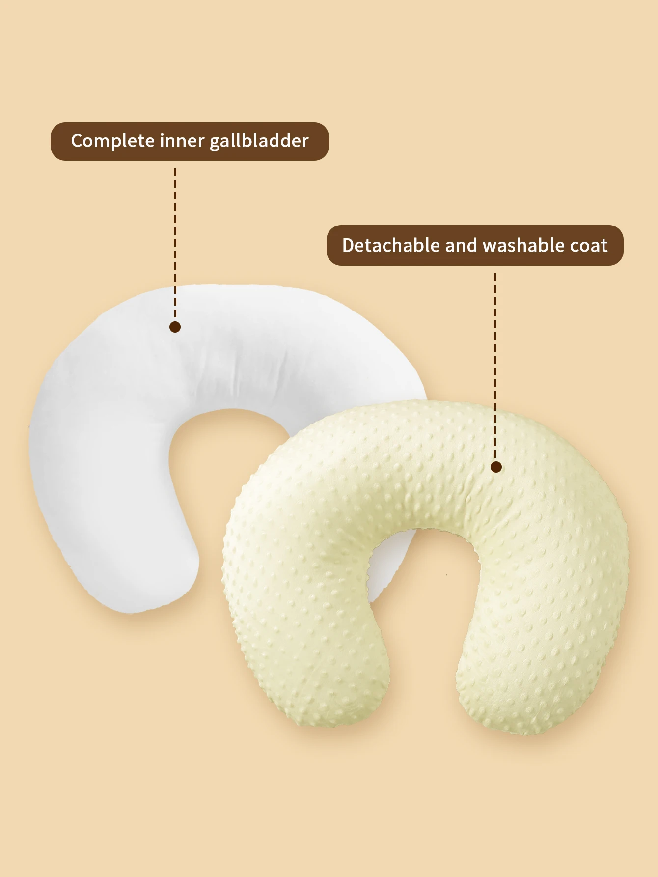 Ergonomic Nursing Pillow Removable Pillowcase Breathable Stylish Print Breastfeeding Moms nursing pillow