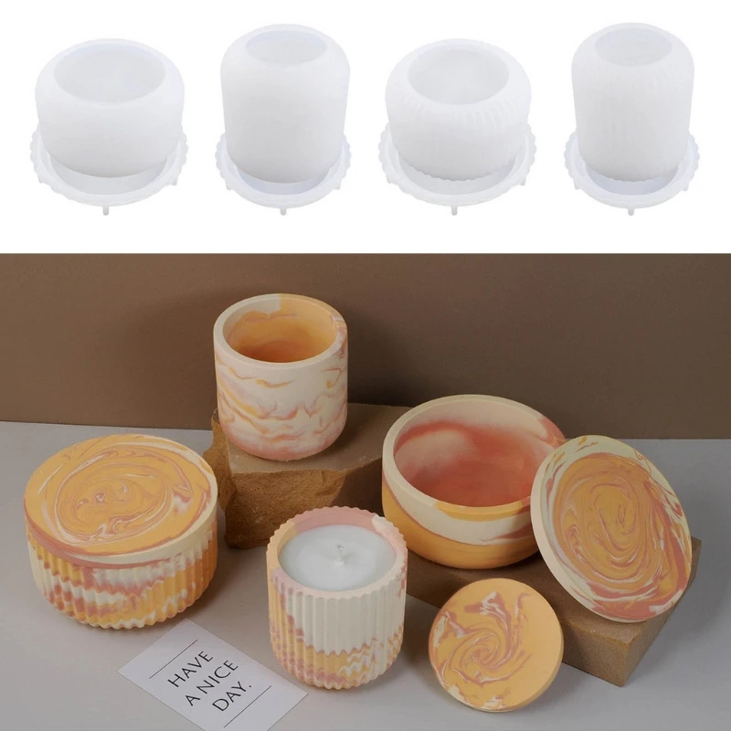 

Candle Holder Resin Molds Round Silicone Cup Mold Resin Casting Mould for Crafting DIY Dining Table Centerpieces Decors