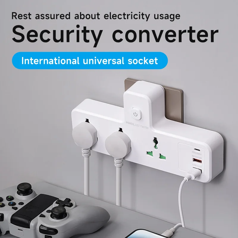 EU UK AU US Plug AC Outlet Power Strip Universal Network Filter USB Type C Adapter for Home power strip,plug adapter,electrical socket,power socket,power plug adapter