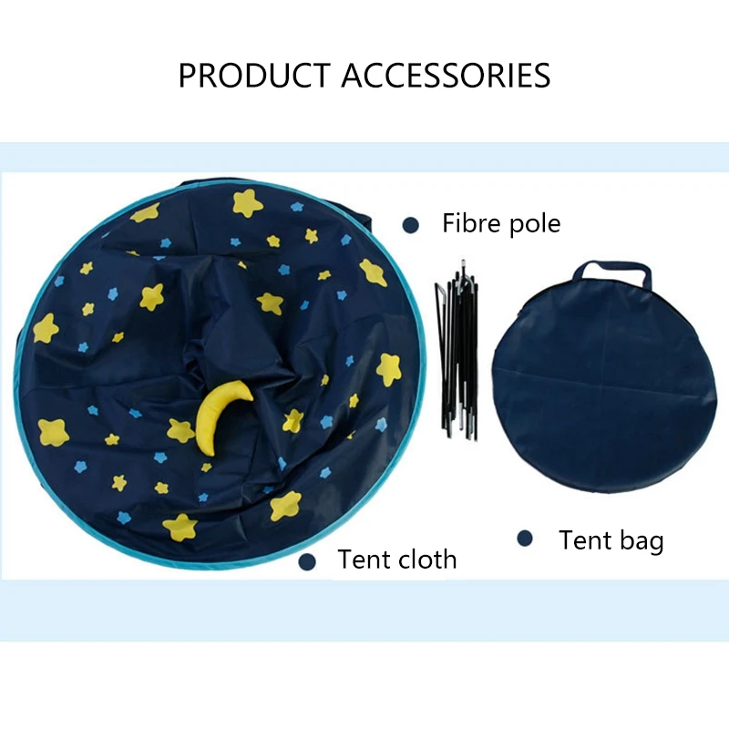 Kids Play Tent Princess Castle Playhouse With Carry Bag Portable 3
