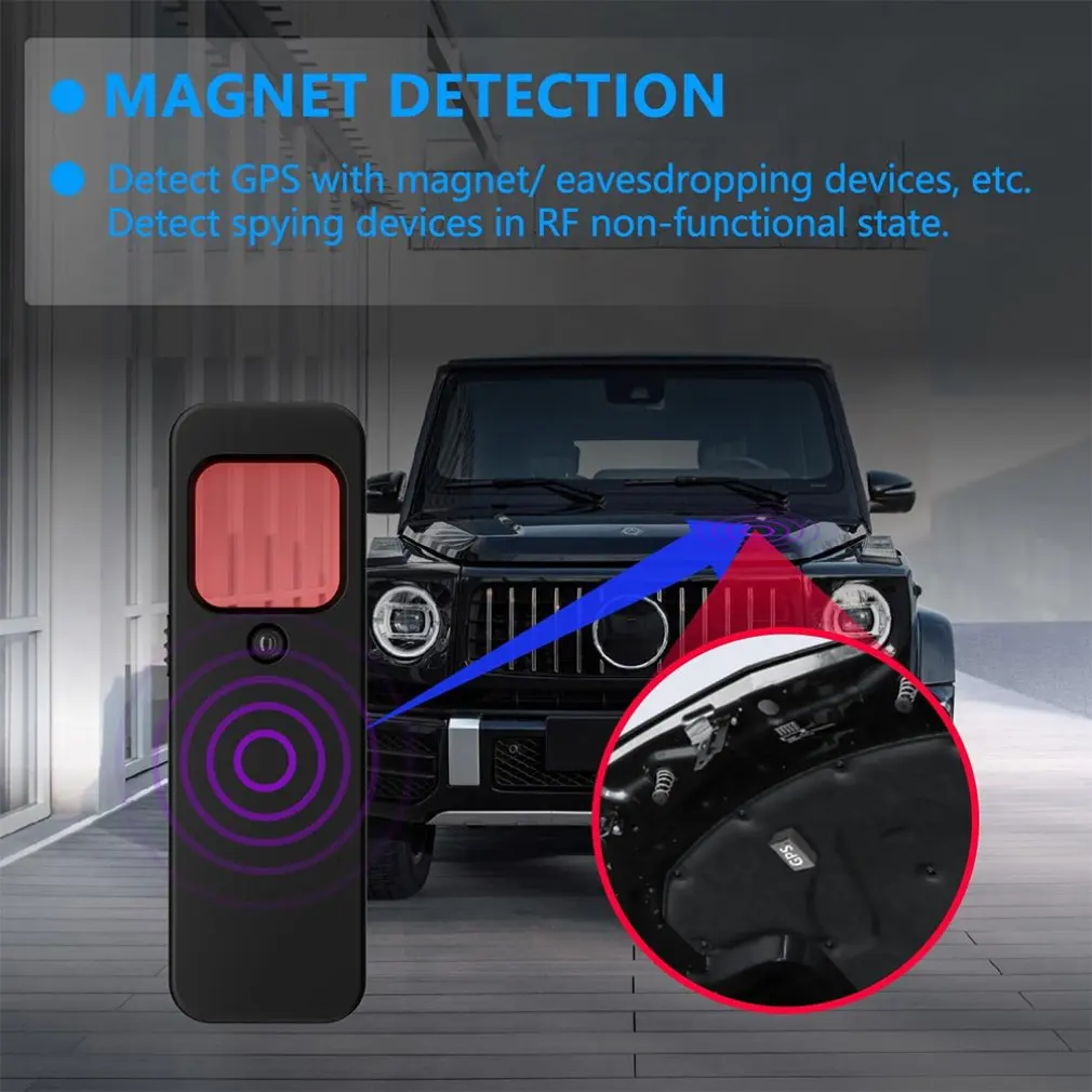 Multi-Function Camera Hidden Finder Anti-spy Bug Listening Device GPS Tracker RF Wireless Signal Scanner For Home Office Travel
