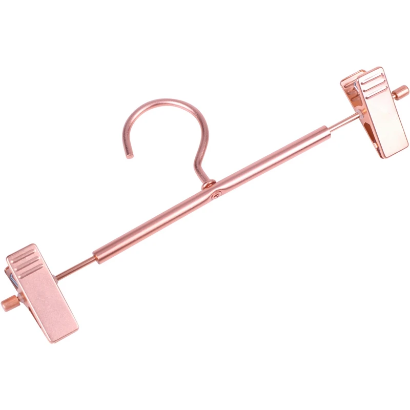 

30 Pieces Of High-Strength Strong Rose Gold Pants Skirt Bottom Hanger With Clip