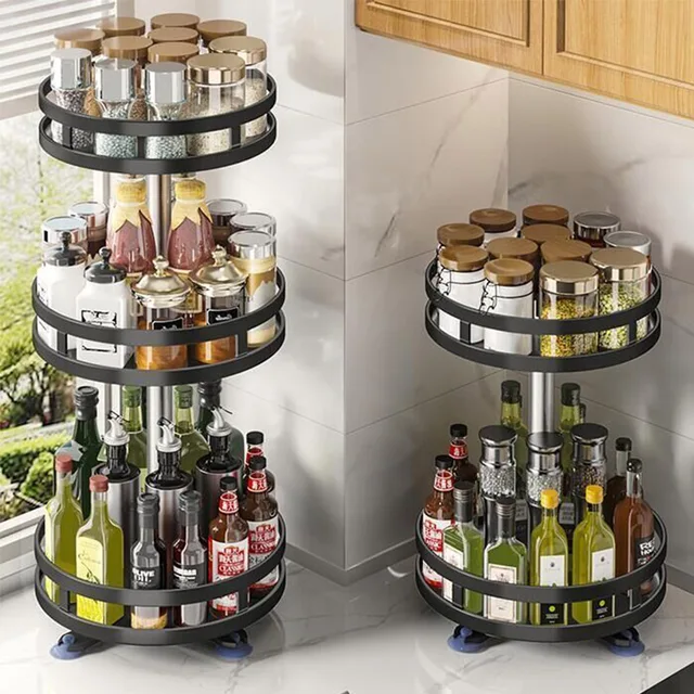 Sorty™ 360° Rotating Lazy Susan Organizer