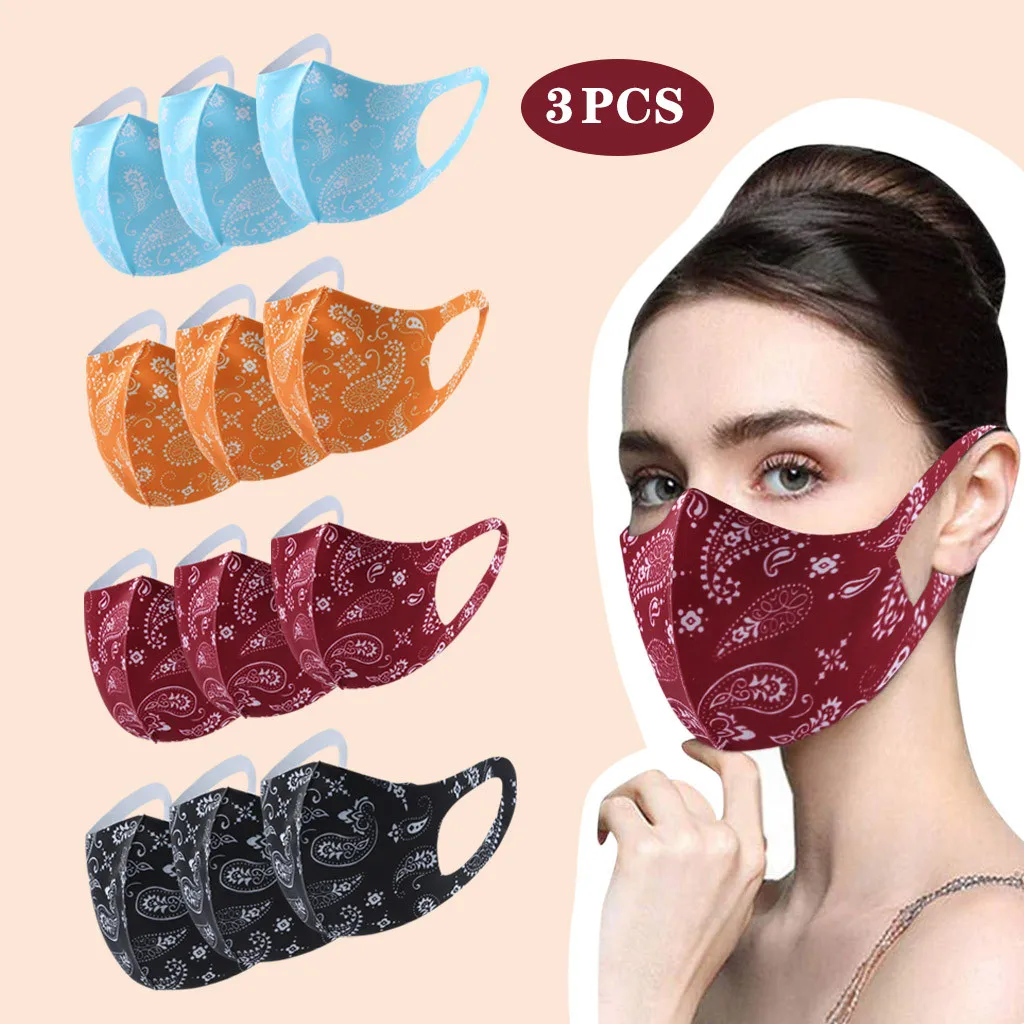 3pcs Washable Reusable Adult Protective Masks Pressure-Free Mask Long-Term Wear High Protective Highly Breathable