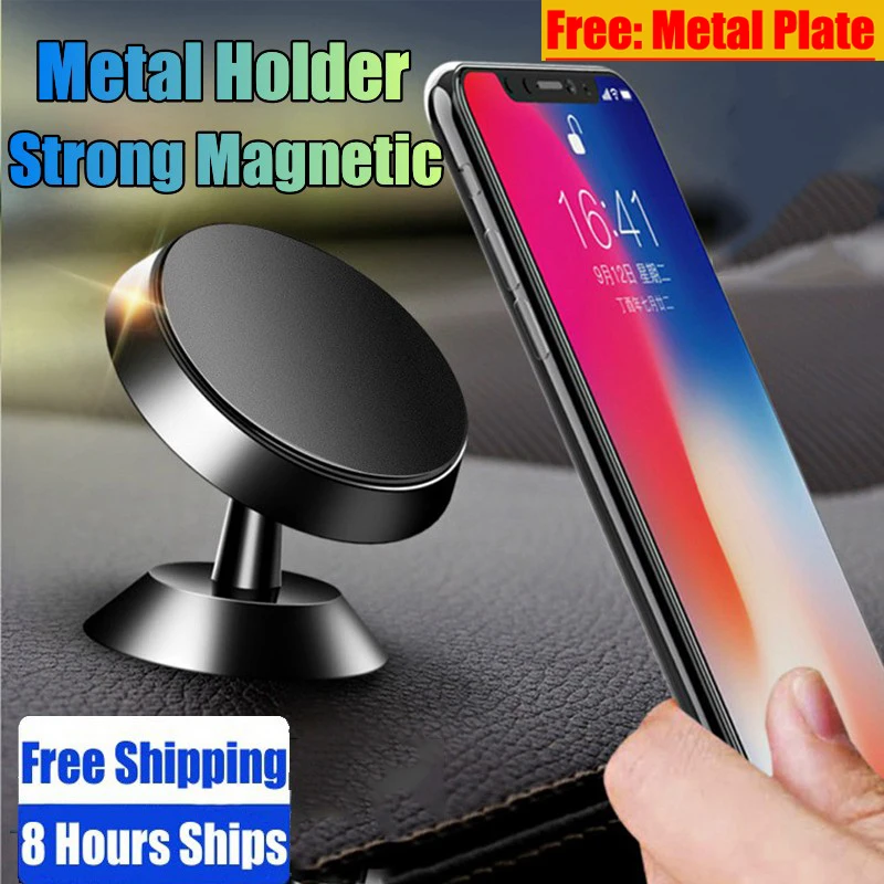 Magnetic-Car-Phone-Holder-Stand-Magnet-Car-Mount-Support-GPS-Mobile ...