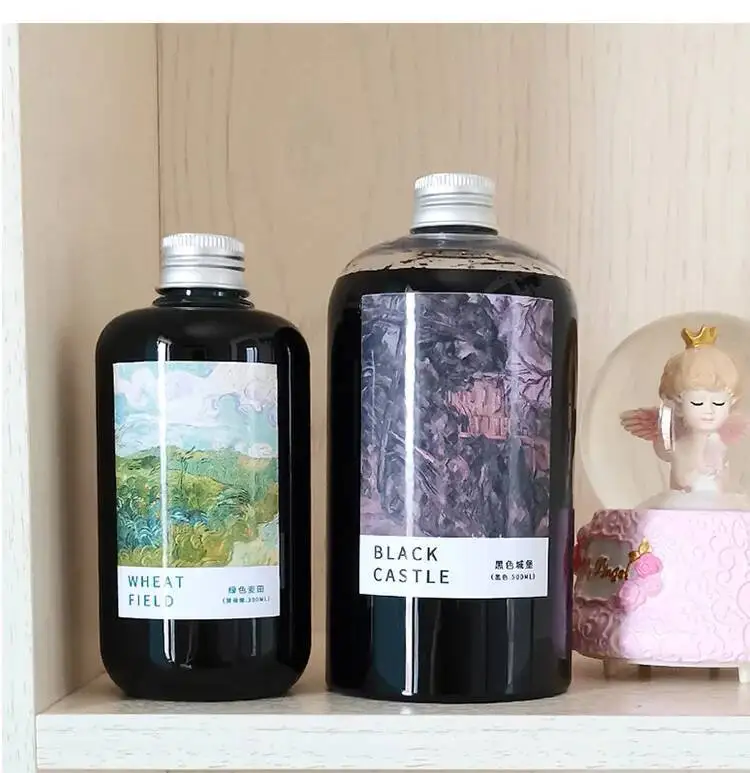 Große Flaschentinte, nicht kohlenstoffhaltige Füllfederhaltertinte zum Schreiben, 300/500 ml pro Flasche – Detail 4