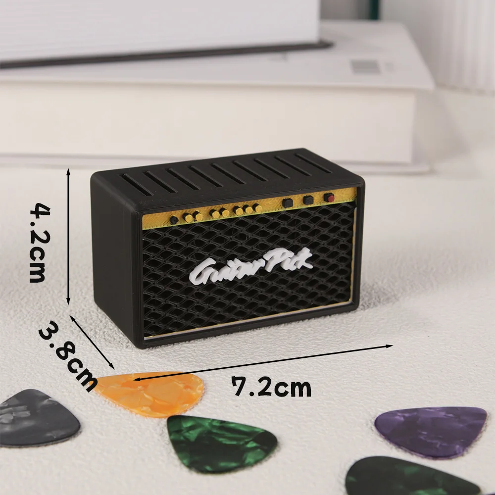 Personalized Guitar Pick Display Box with Card Slots