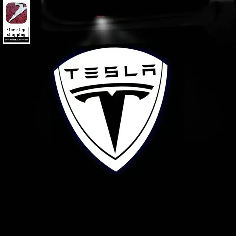for Tesla Model 3/Y welcome lights Model X S door lights LED modification accessories Atmosphere Door spotlights replace car door lights