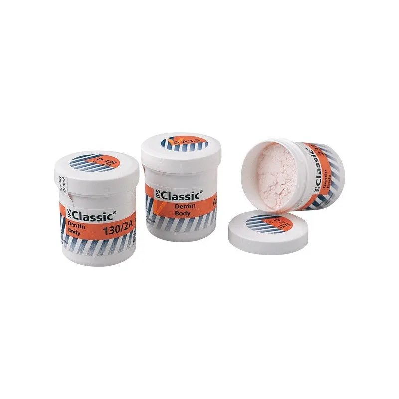 IPS Classic V Dentin Porcelain Powder 100g for Metal Ceramics A-D Shades Dentin Body Incisal High Temperature Porcelain Powder